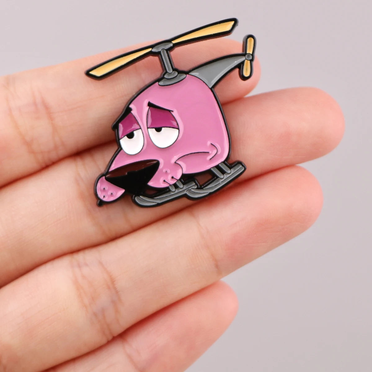 Cartoon Figures Enamel Pin