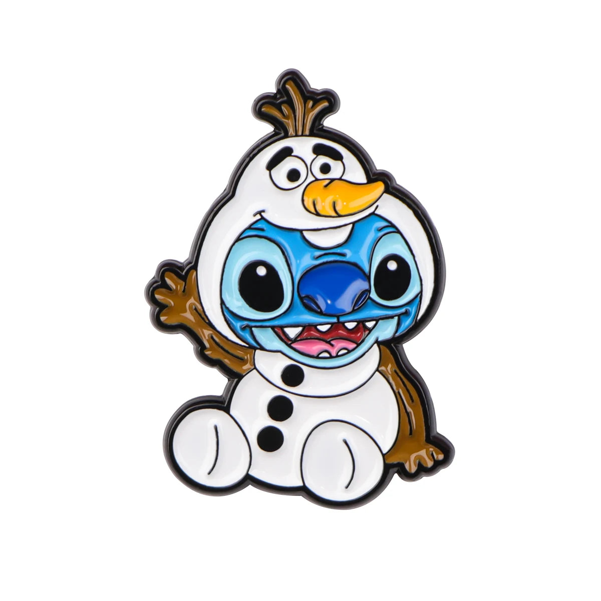 Stitch in Costume Enamel Pin Kawaii Side