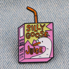 Pin de esmalte de jugo de ganso