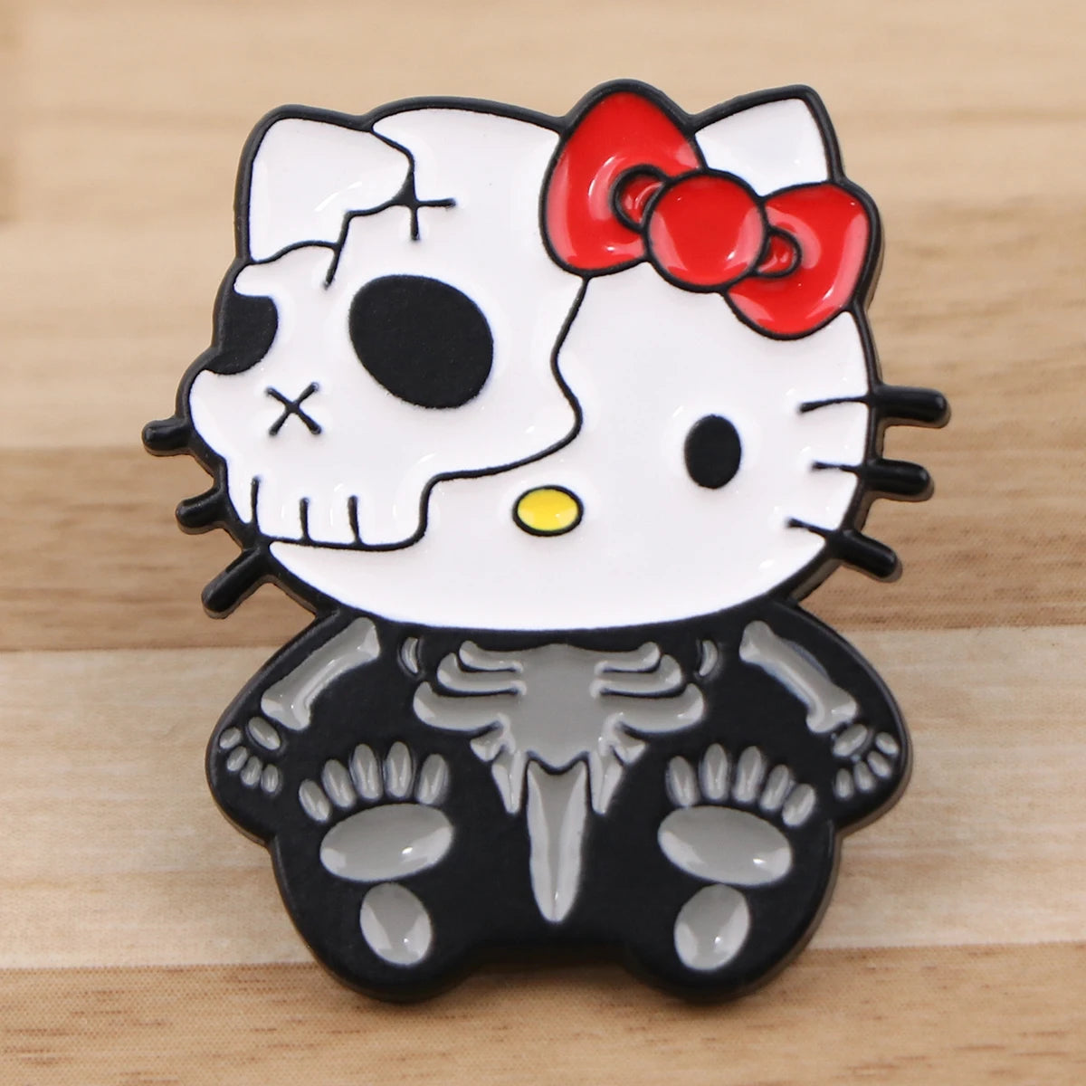 Kawaii Halloween Cat Enamel Pin Kawaii Side