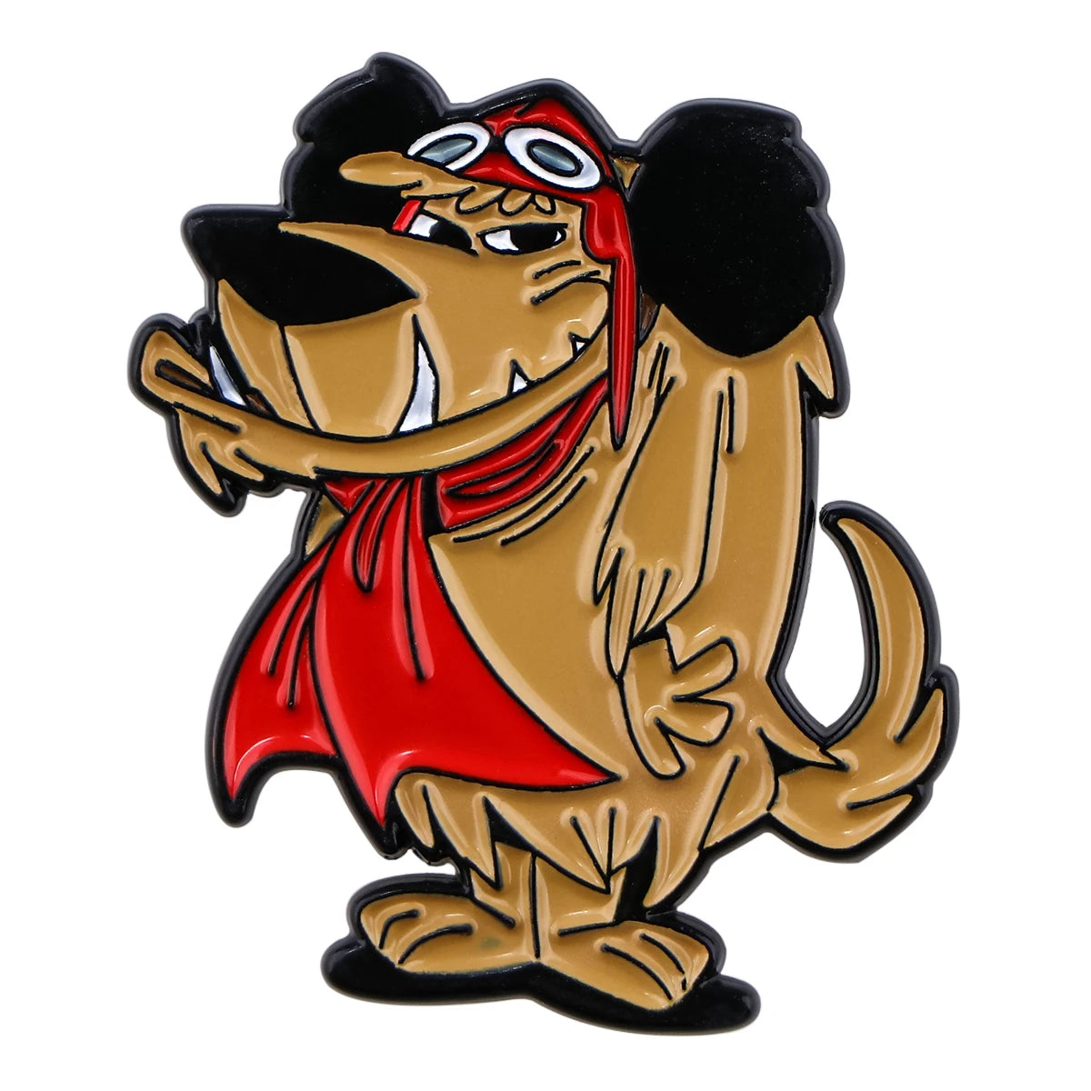 80s Cartoon Racer Dog Enamel Pin