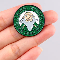 Pin de esmalte del dragón de Jazmín