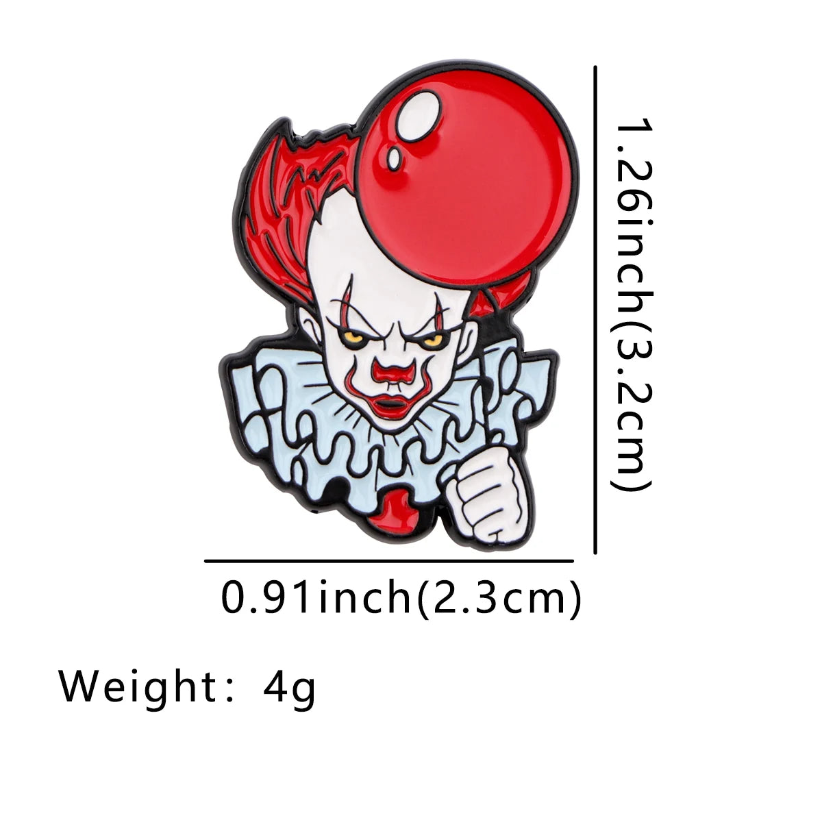 Halloween Scary Clown Enamel Pin