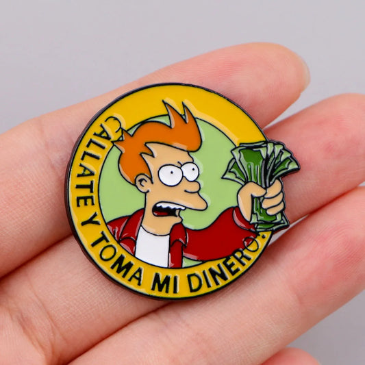 Pin de esmalte Toma Mi Dinero