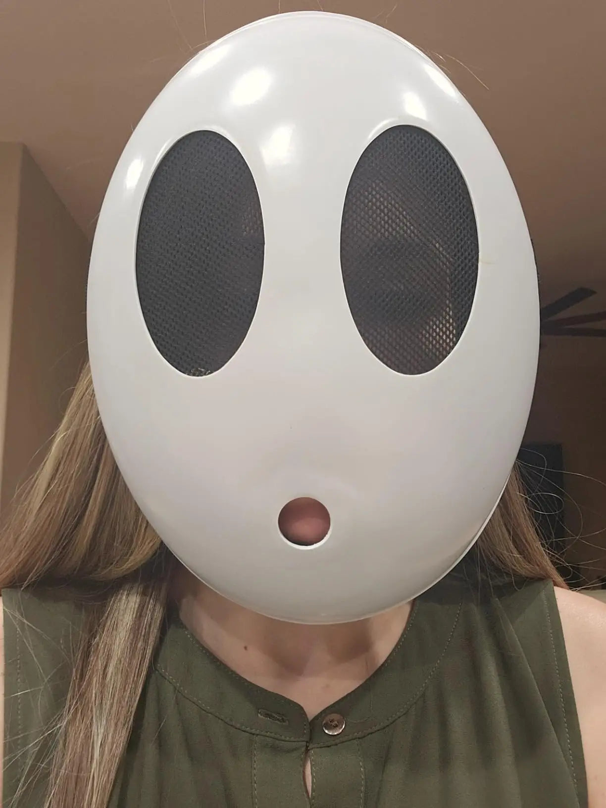 Shy Guy Costume Cosplay Mask