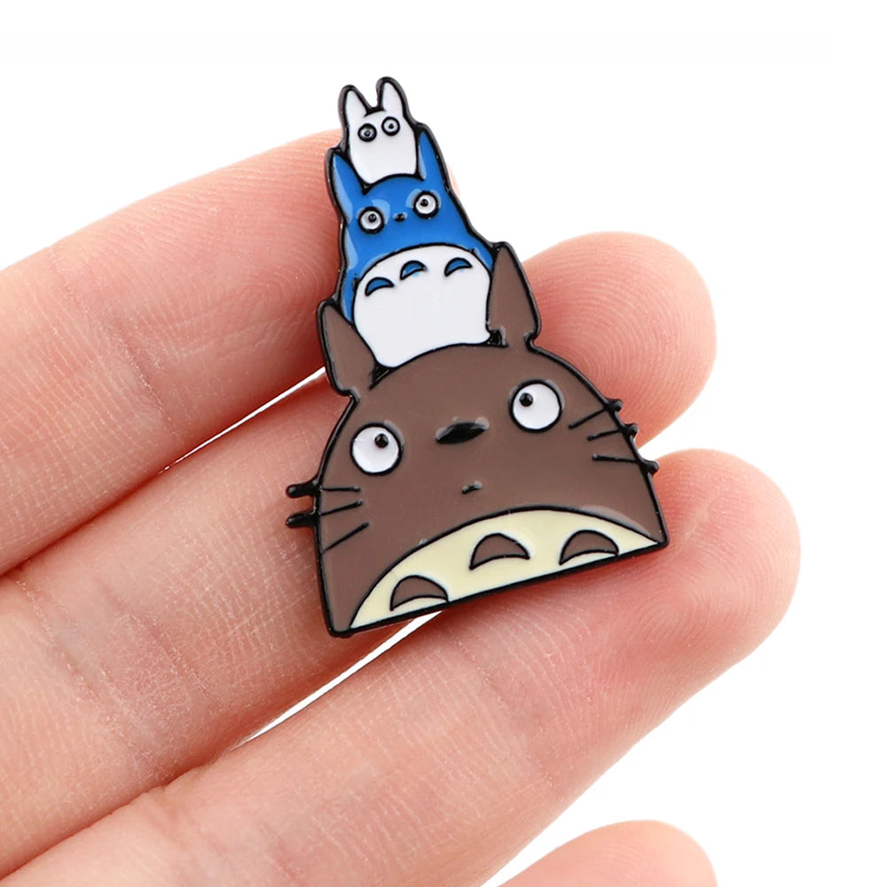 Kawaii Anime Animals Enamel Pin