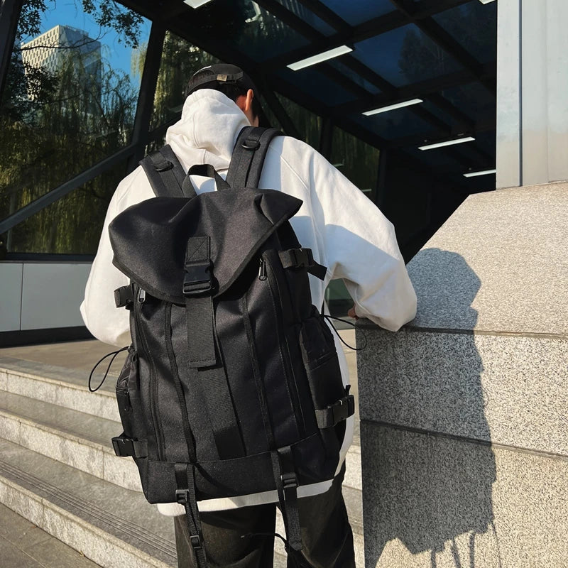 Korean Casual Streetwear Backpack Kawaii Side