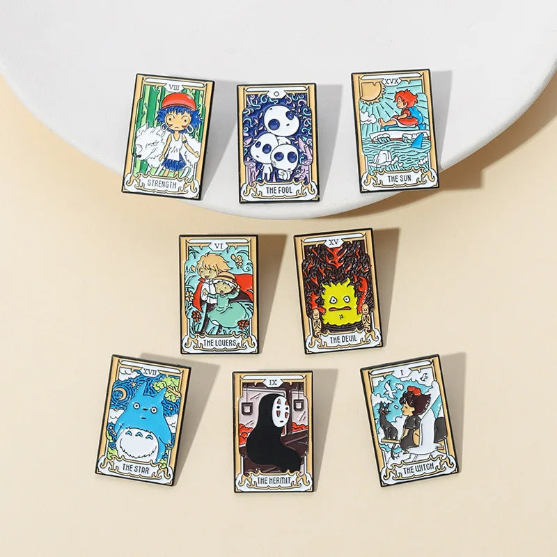 Anime Tarot Cards Enamel Pin