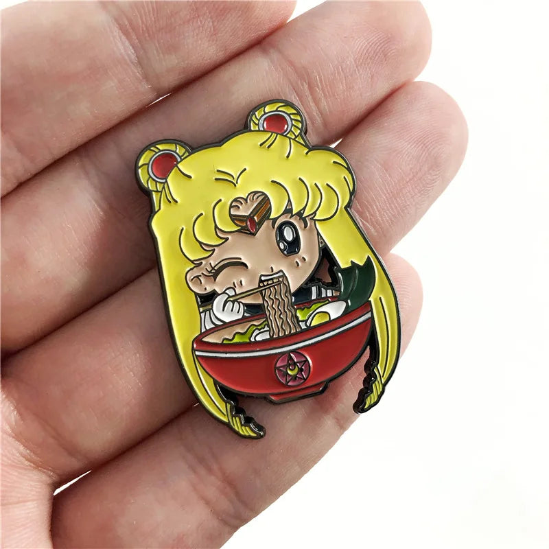 Kawaii Anime Girls Sailor Enamel Pin