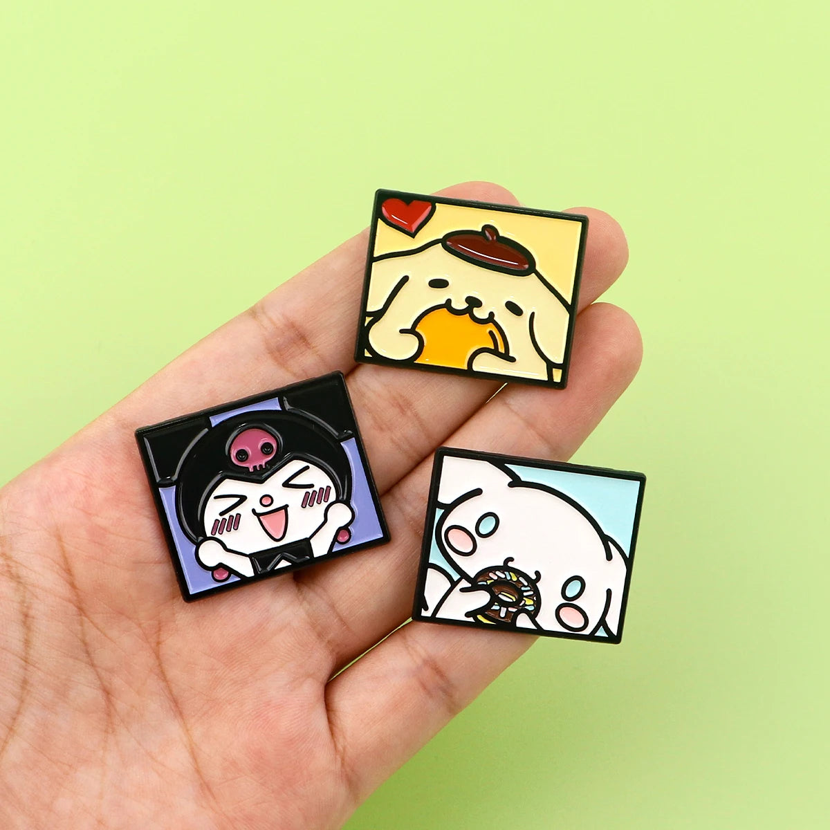 Cute Cartoon White Kitty Enamel Pin