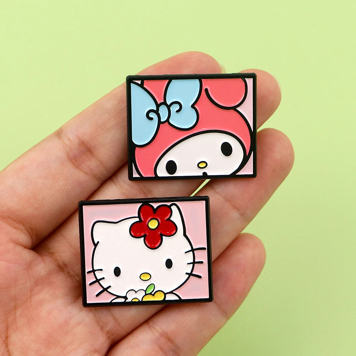 5pcs Kawaii Anime Friends Enamel Pin