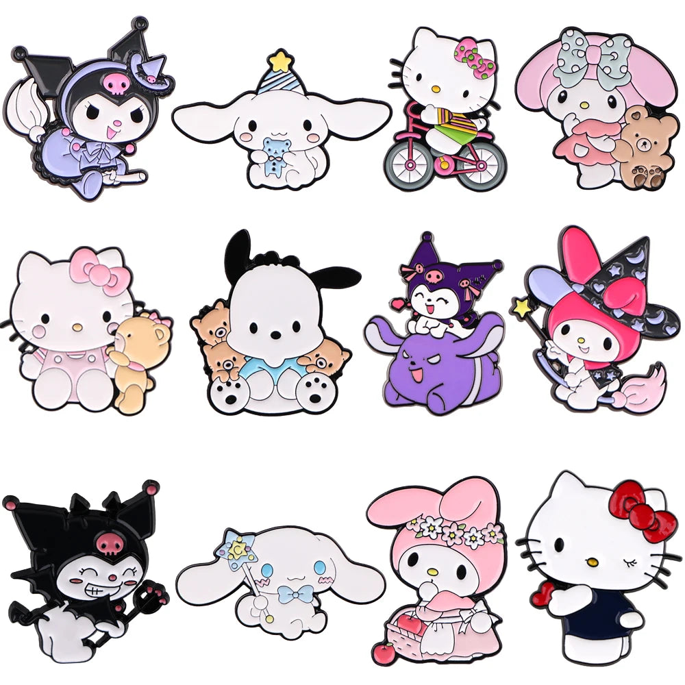 Kawaii Figures Fashion Enamel Pin