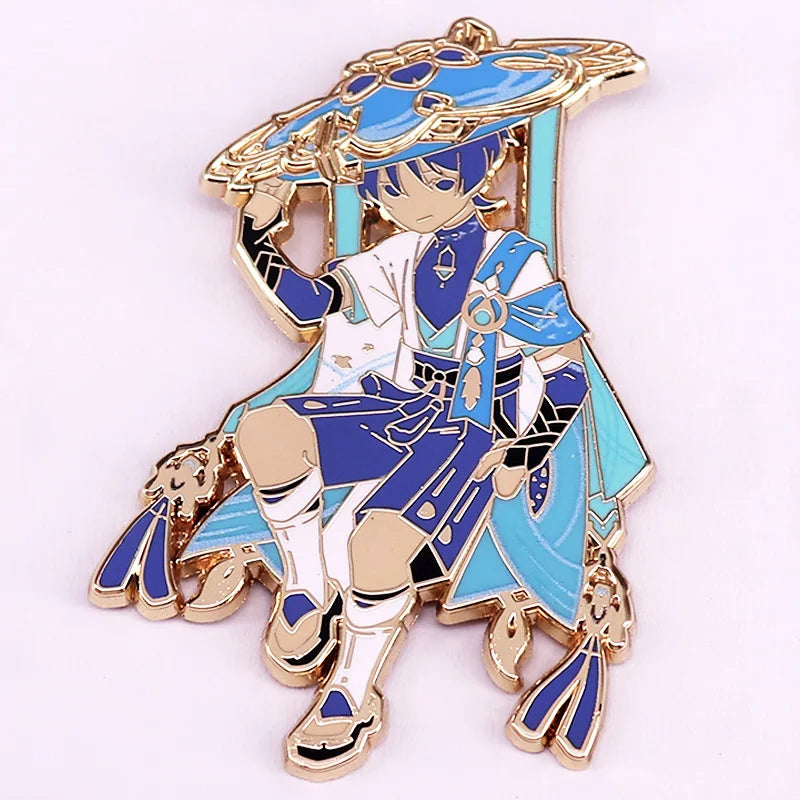 Wanderer Hard Enamel Pin Game Lapel Pin Gamer Otaku Jewelry Gifts Kawaii Side