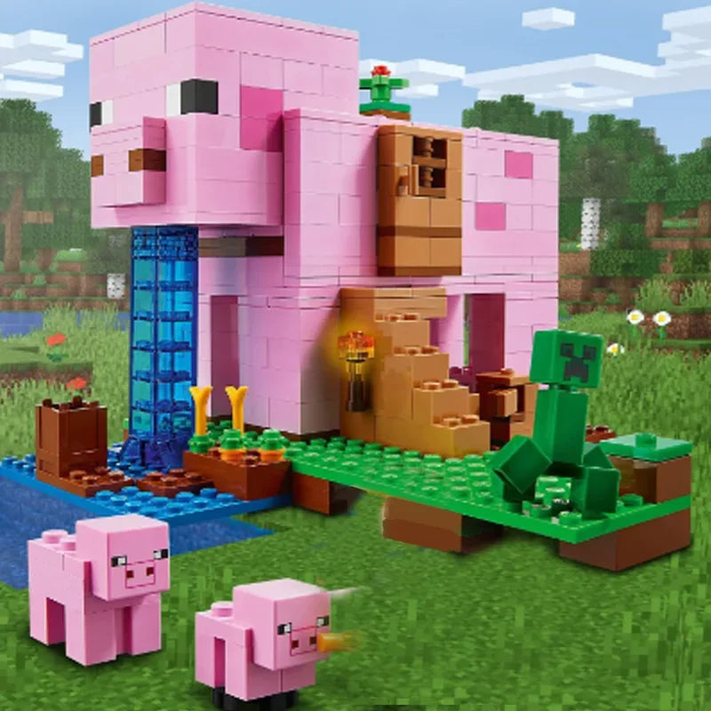 Pig Mansion 490 Pcs Building Blocks