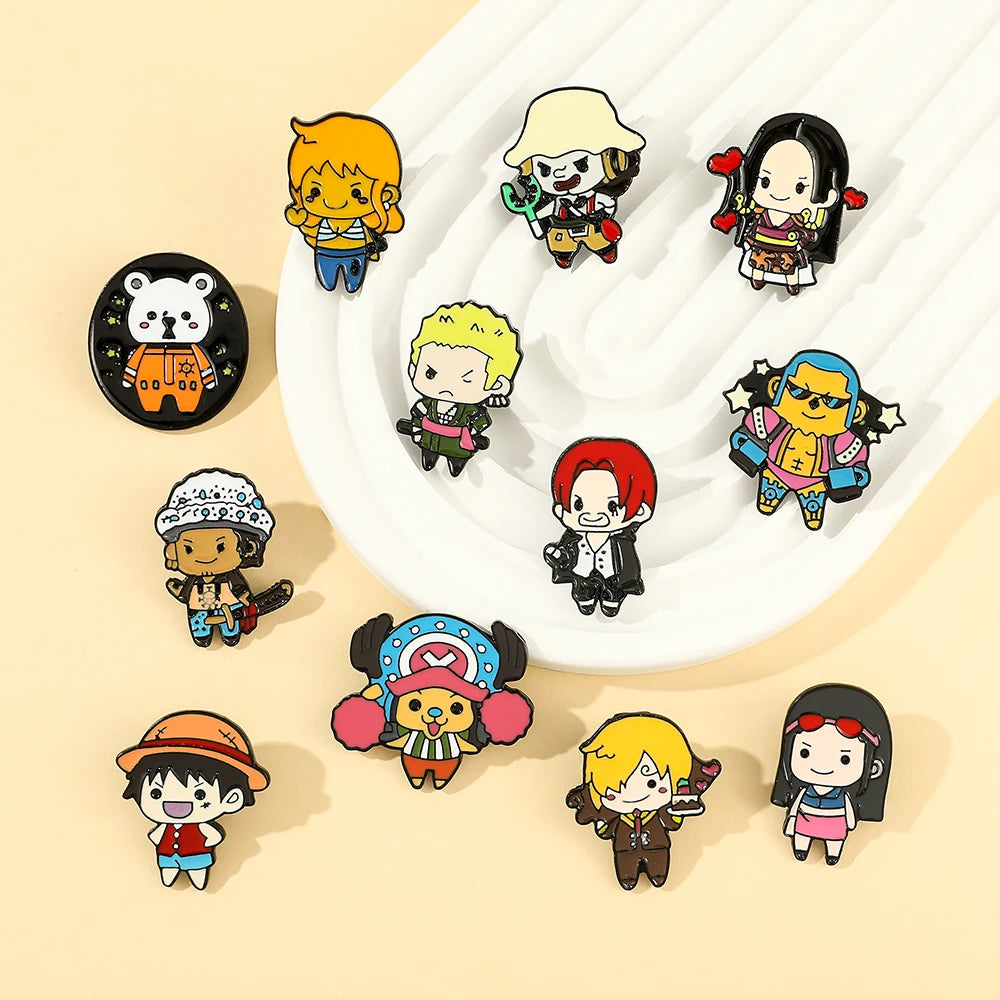 Special Limited Edition Chibi Pirates Enamel Pin Kawaii Side