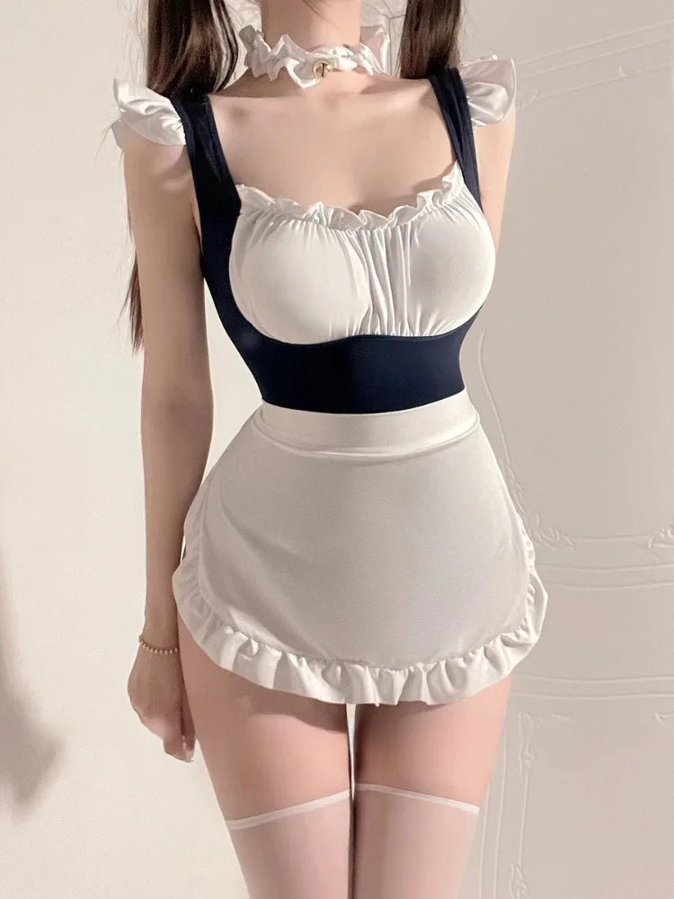 Kawaii Japanese Sexy Maid Bodysuit Lingerie