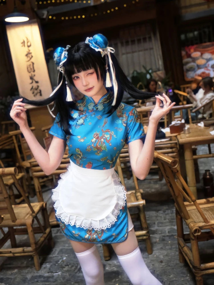 Sexy Chinese Cheongsam Kawaii Side