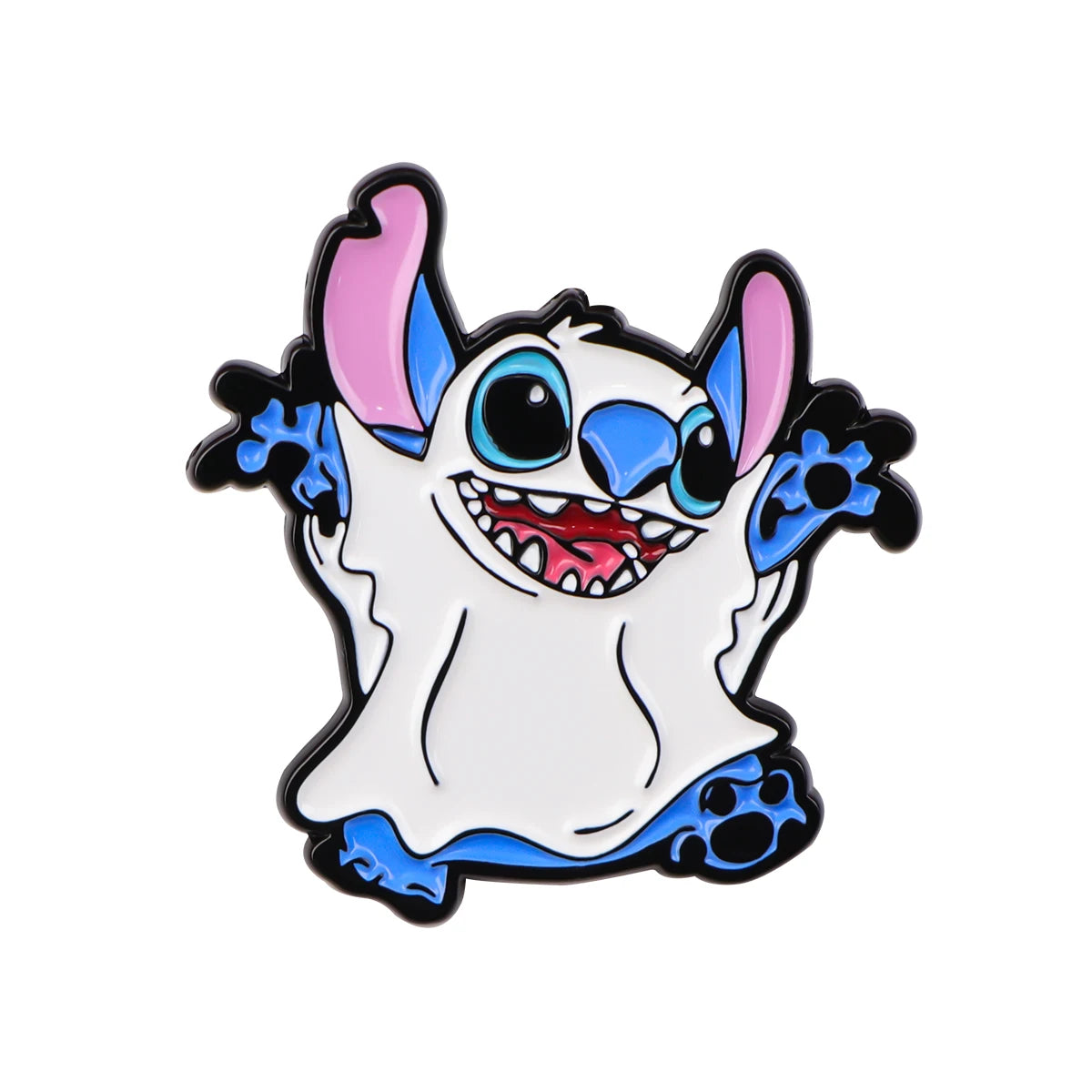 Stitch in Costume Enamel Pin Kawaii Side