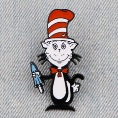 The Cat in the Hat Enamel Pin