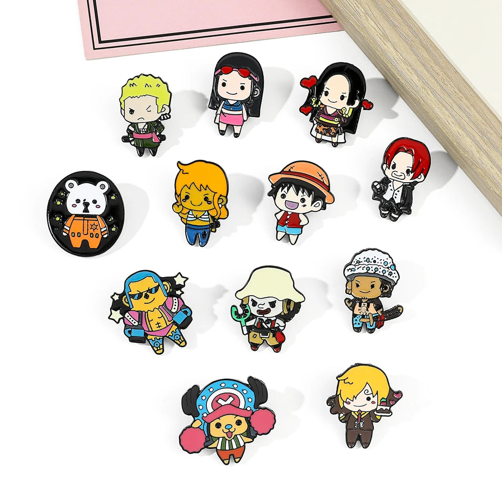 Special Limited Edition Chibi Pirates Enamel Pin Kawaii Side