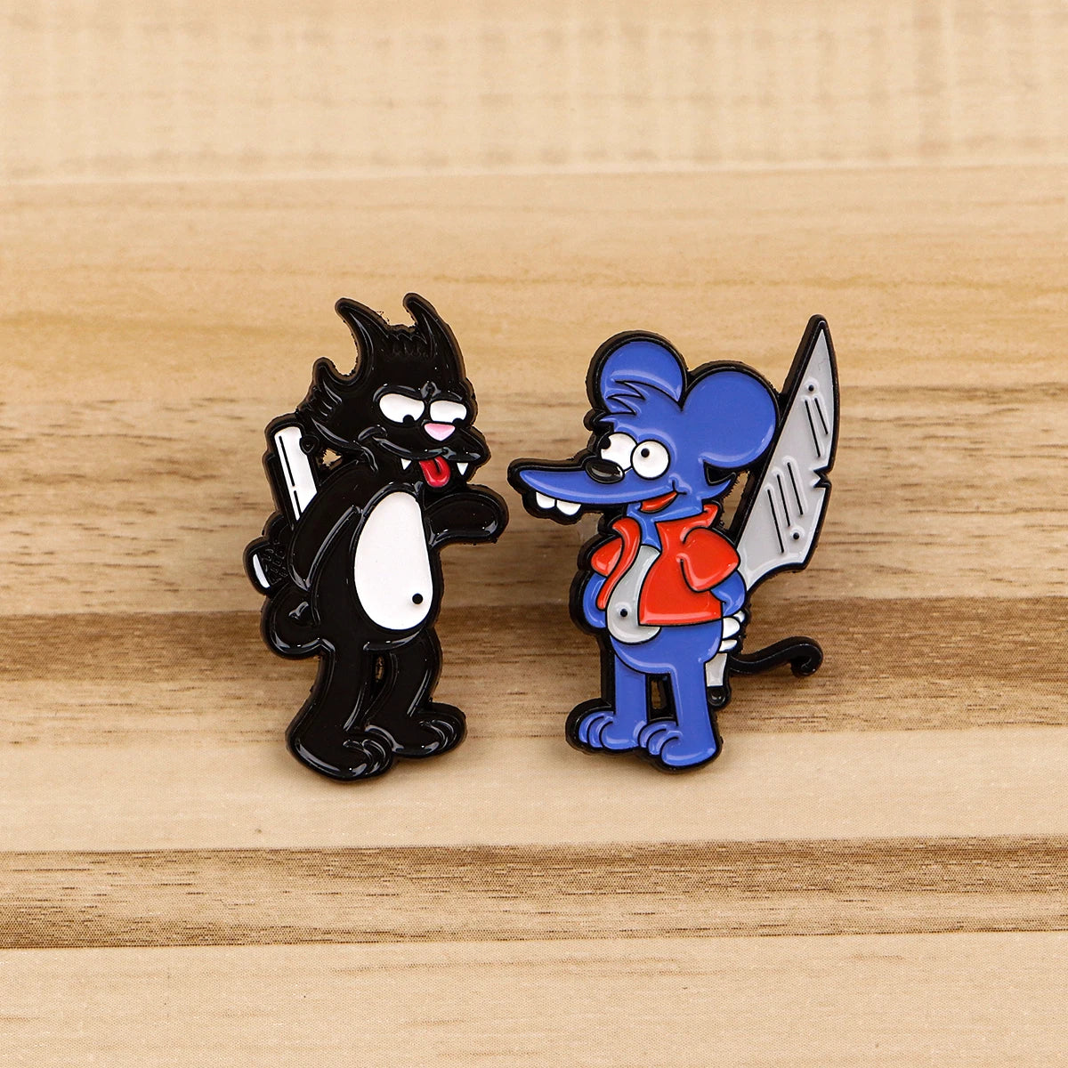 The Itchy & Scratchy Show Enamel Pin