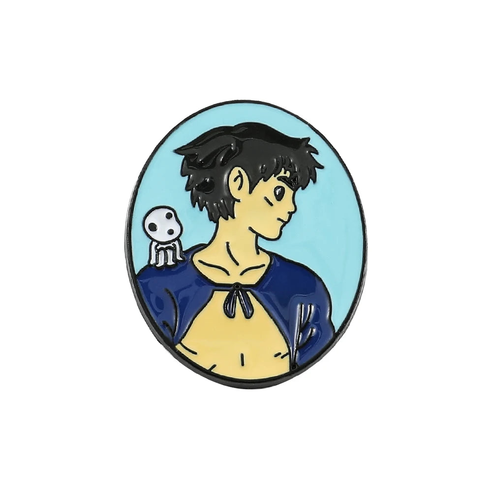 Kawaii Ghibli Enamel Pin Kawaii Side