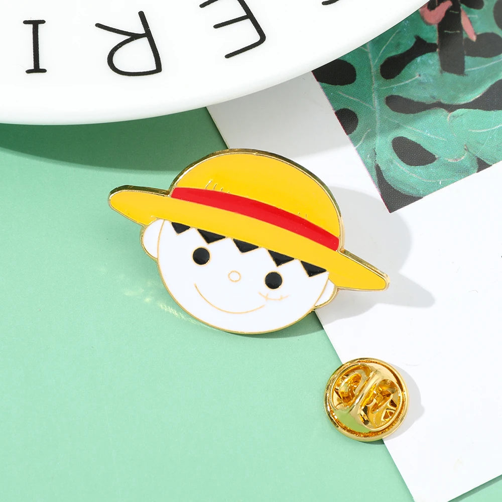 Straw Hat Limited Edition Enamel Lapel Kawaii Side