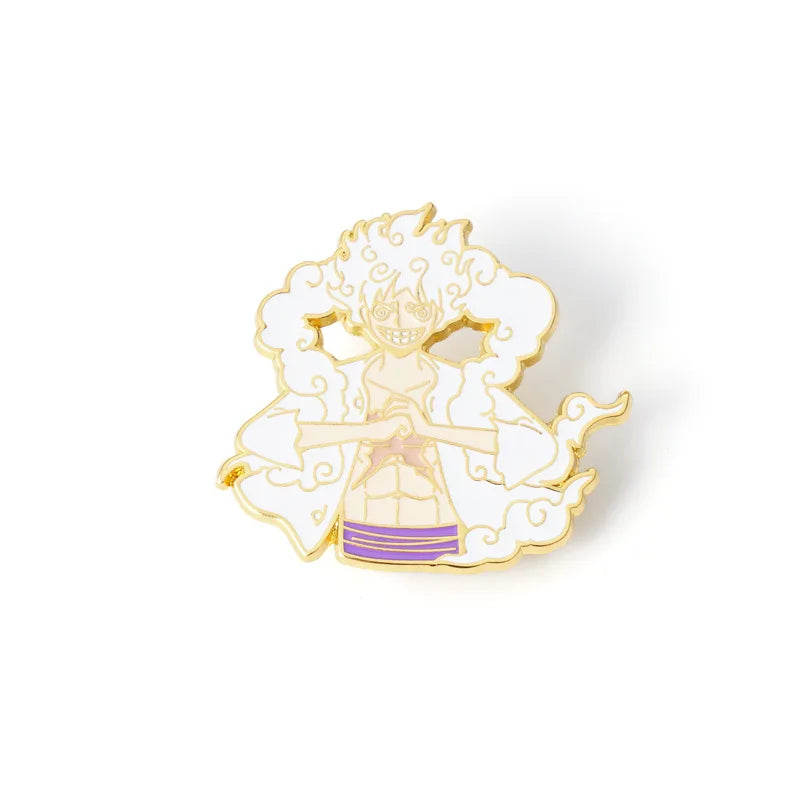 Nika Gear 5 Enamel Pin Kawaii Side