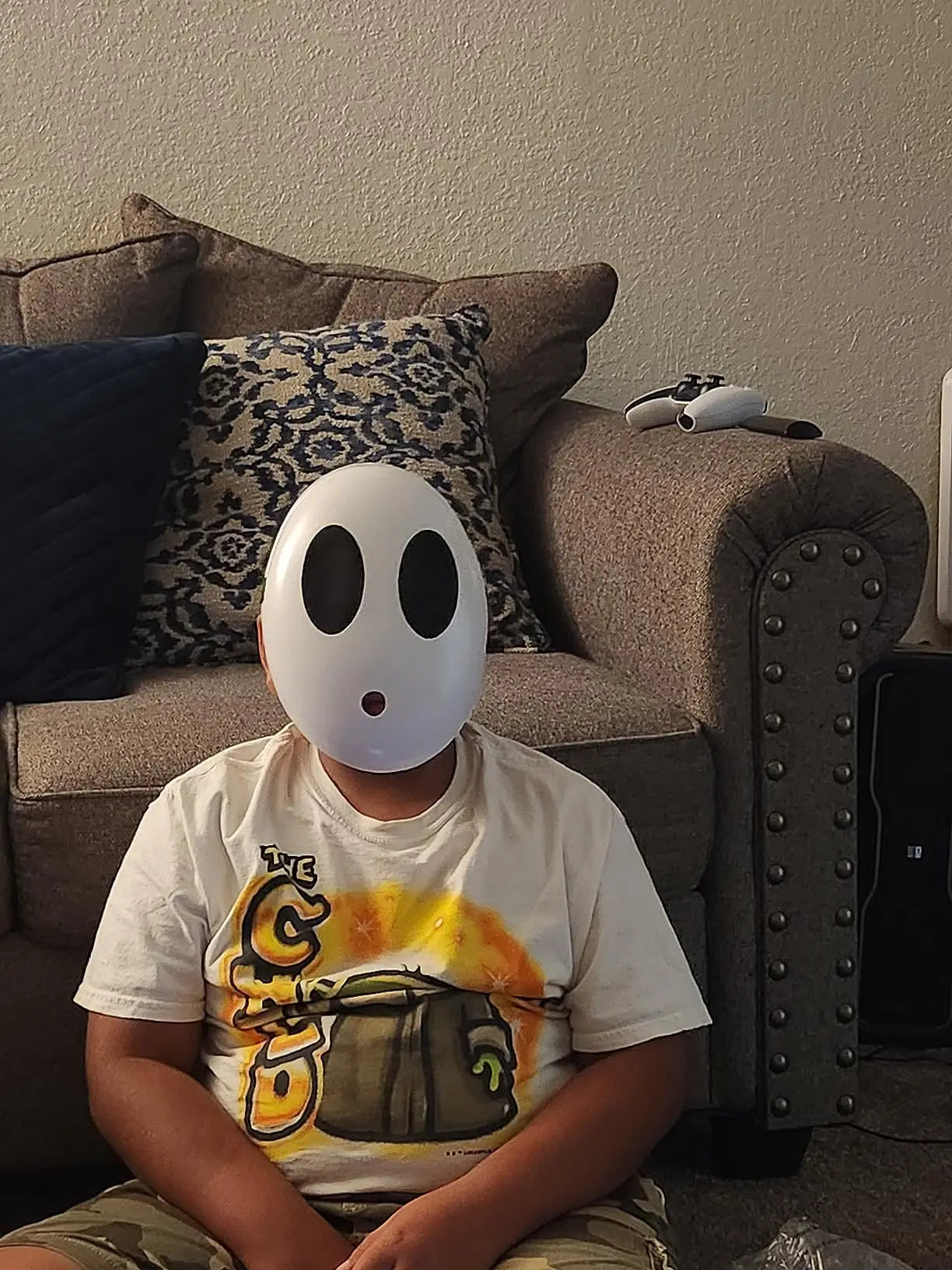 Shy Guy Costume Cosplay Mask Kawaii Side