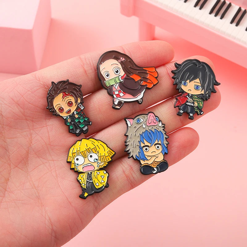 Limited Edition Chibi Enamel Pin Kawaii Side