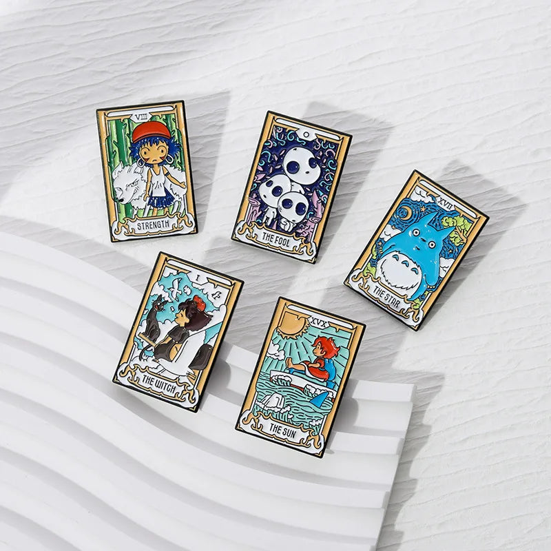 Anime Tarot Cards Enamel Pin