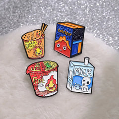 Calcifer Foods Enamel Pin