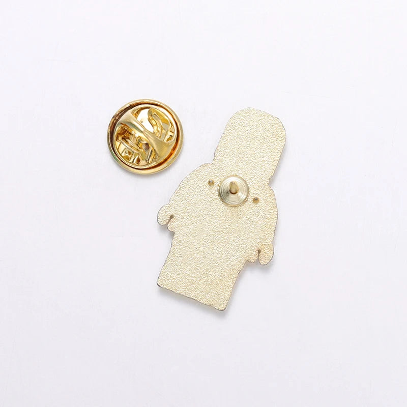 Space Astronauts Robot Enamel Pins Cute Planet Astronaut Metal Brooches Lapel Badge Backpack Clothes Jewelry Accessories Pin Kawaii Side