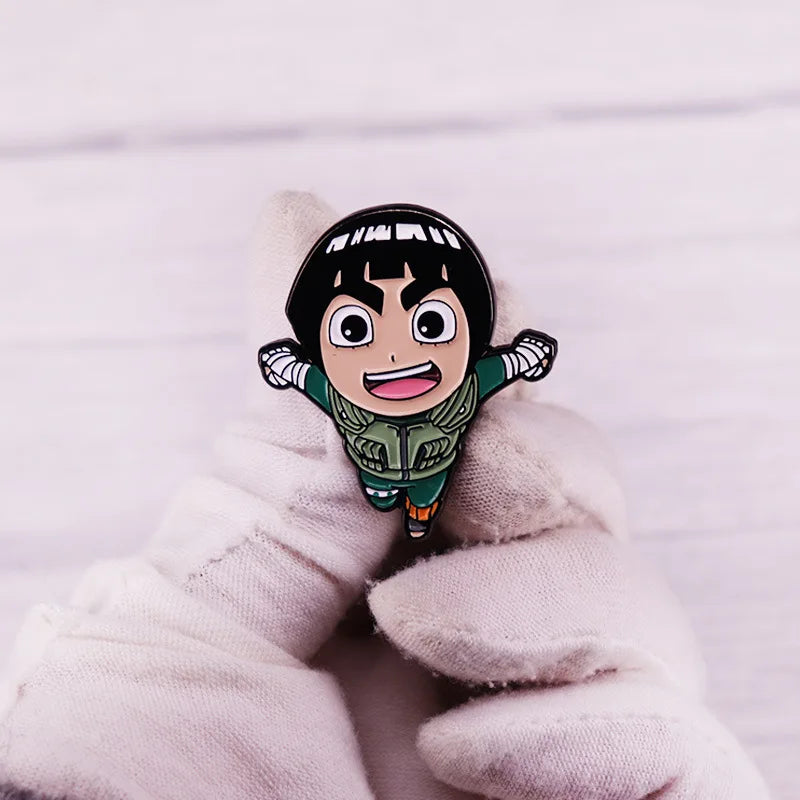 Rock Lee Enamel Pin Kawaii Side