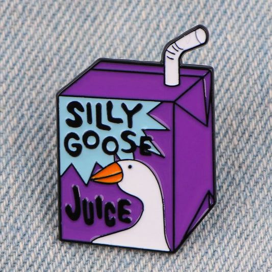 Pin de esmalte de jugo de ganso