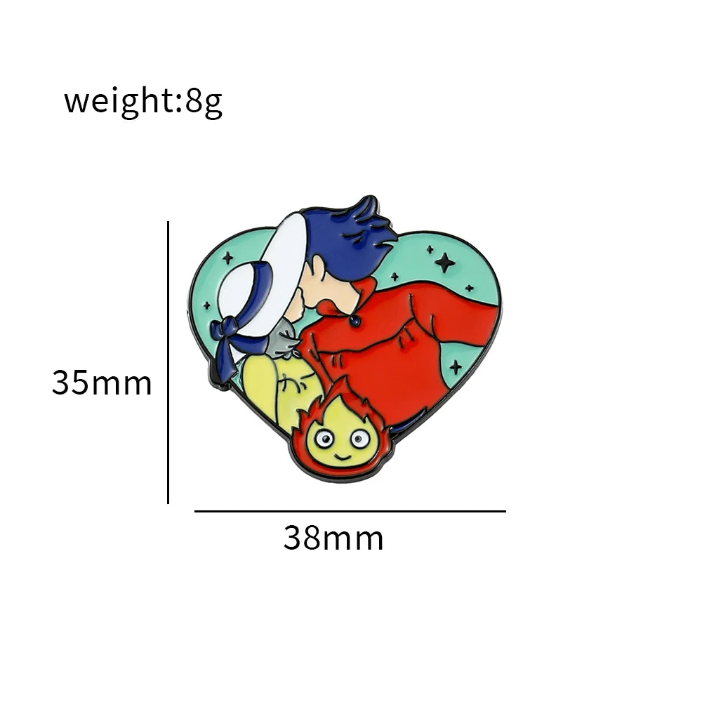 Kawaii Ghibli Enamel Pin Kawaii Side