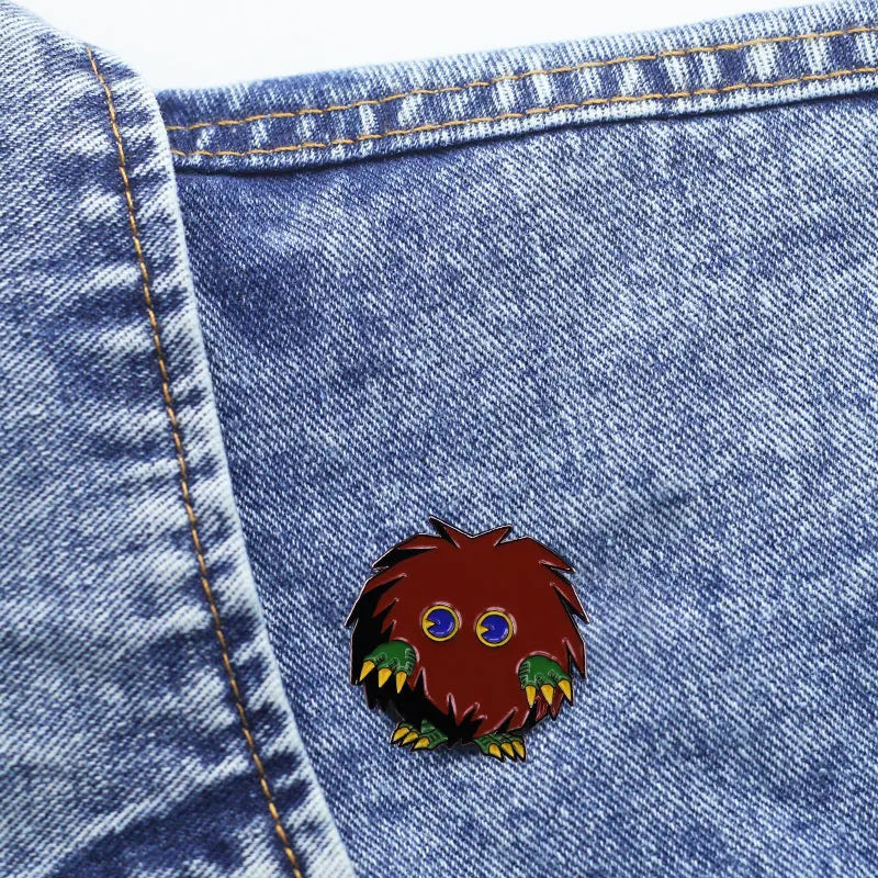 Games Yu Gi Oh Japanese Anime Kuriboh Enamel Pin Badge Brooch Gift Backpack Decoration Jewelry Kawaii Side