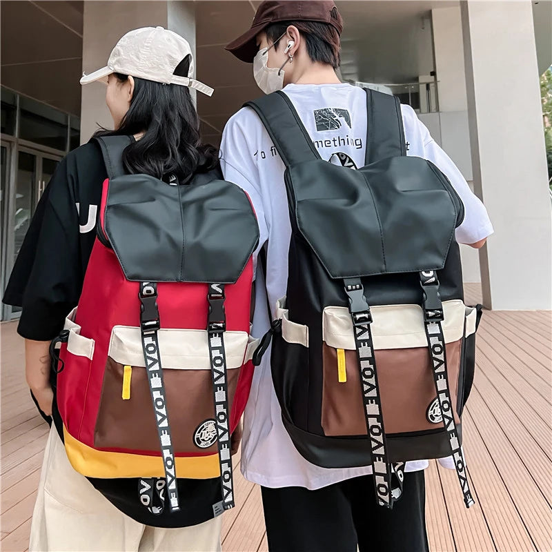 Korean Alternative Outdoor Backpack Kawaii Side