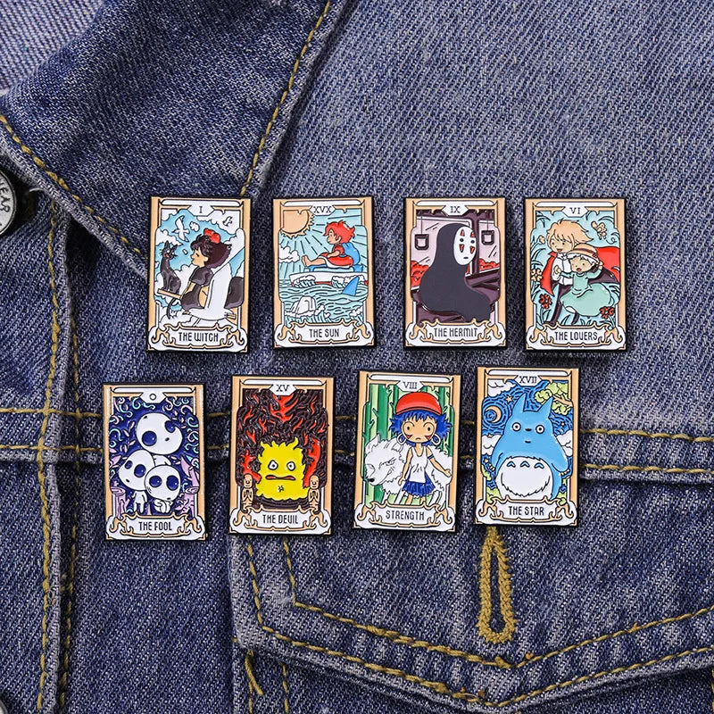 Anime Tarot Cards Enamel Pin