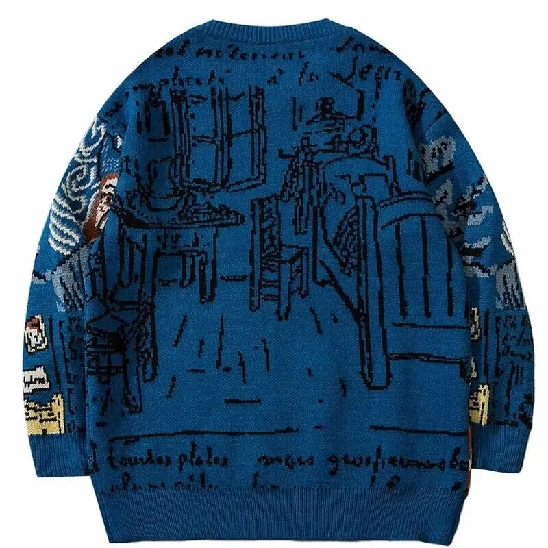 Van Gogh Vintage Sweater - Kawaii Side