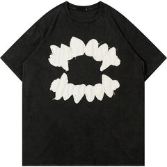 Teeth Embroidered T-Shirt