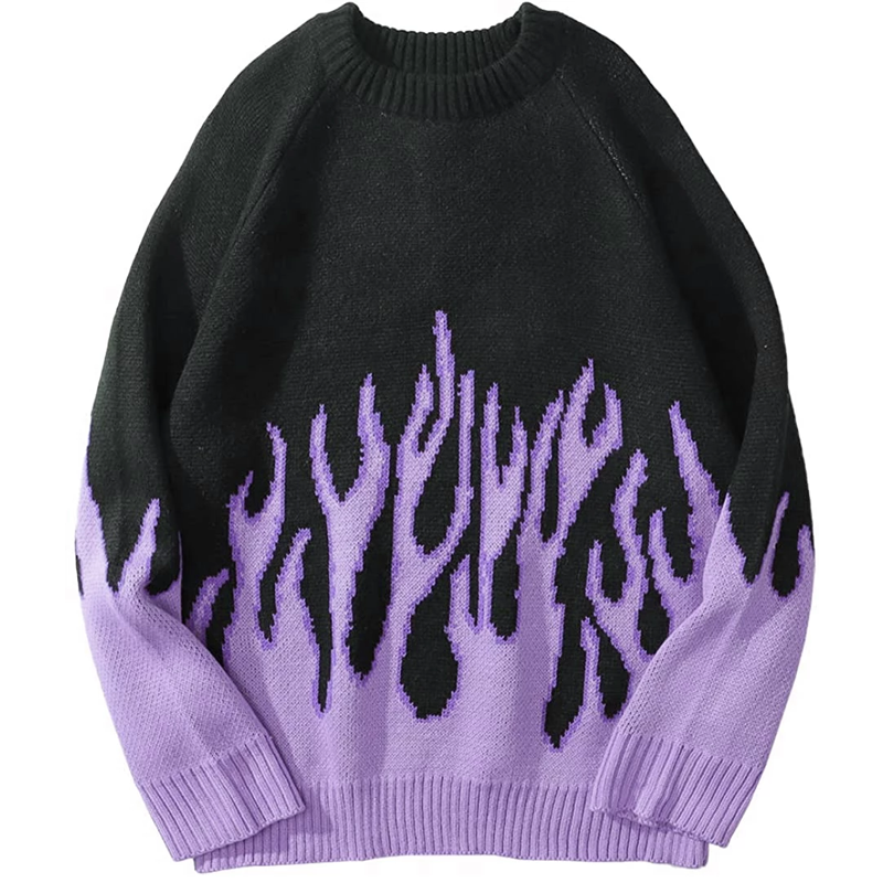 Lilla flamme sweatshirt