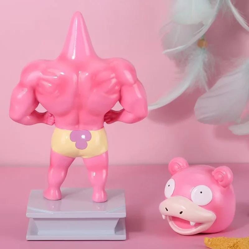 Action Figure Patick Slowpoke Maromba Musculoso pokemon musculoso GatoGeek 