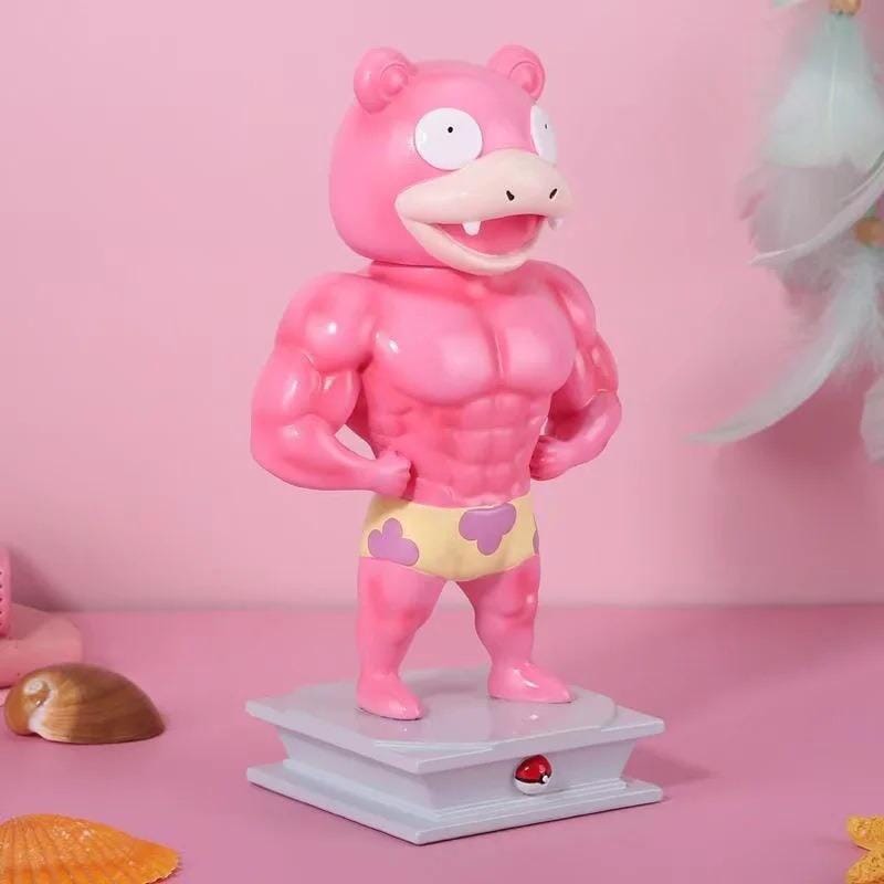 Action Figure Patick Slowpoke Maromba Musculoso pokemon musculoso GatoGeek 