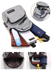 Angry Bag - Mochila de Ombro Transversal com USB Casual Pequena 0296 La Capivara 