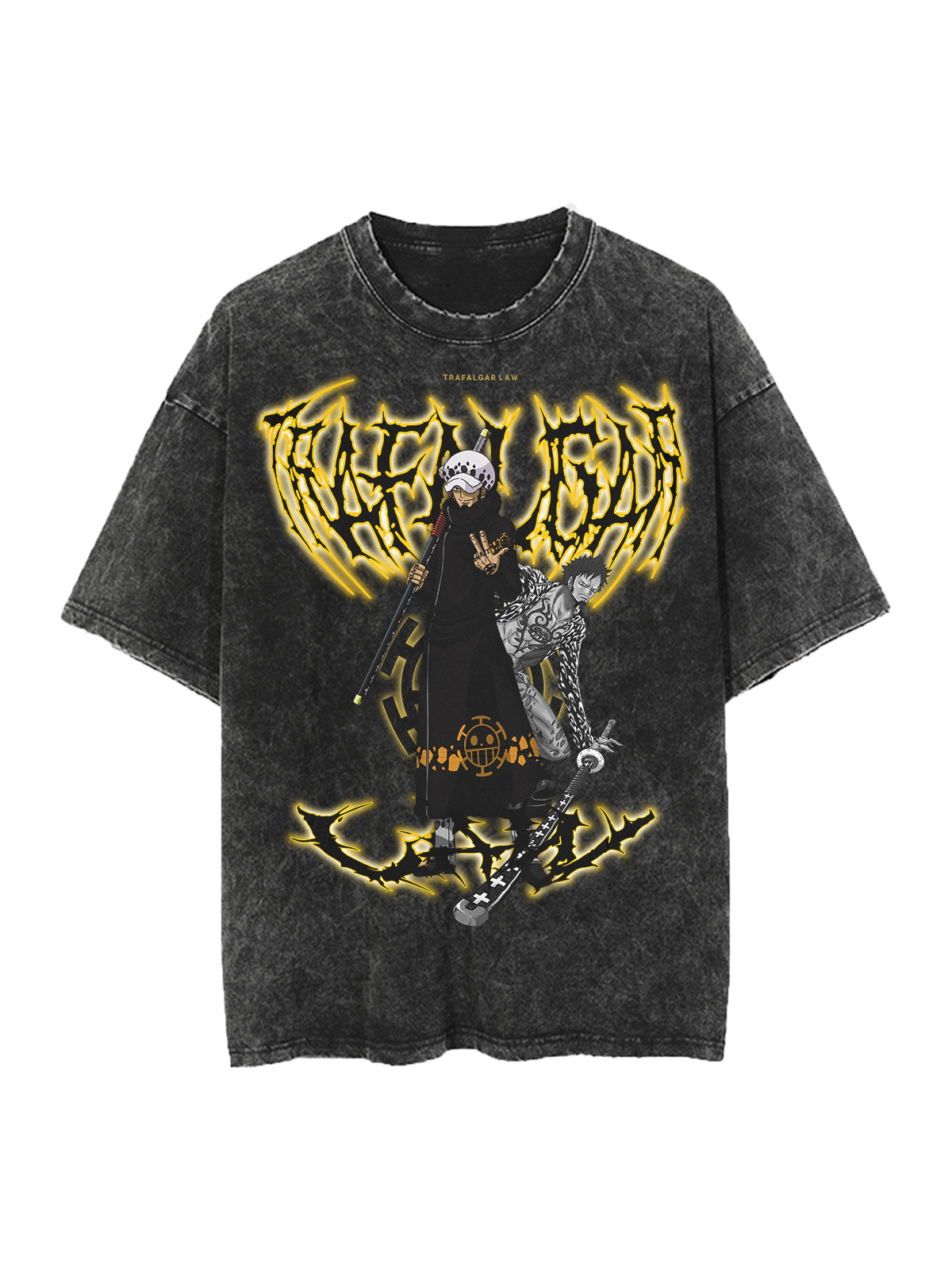 TRAFALGAR LAW VINTAGE OVERSIZE TEE Kawaii Side