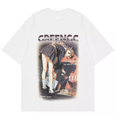 Anime Girl Crime Scene T-Shirt