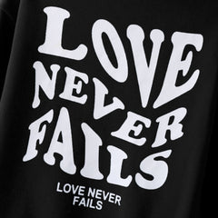 Love Never Fails Æstetisk hættetrøje