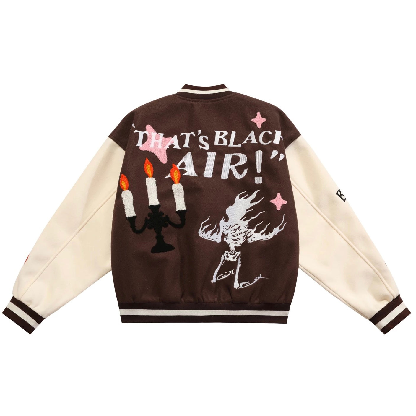 Chaqueta Varsity Burning Skull