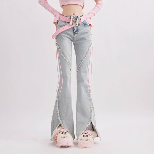 Y2K Loose Flare Jeans